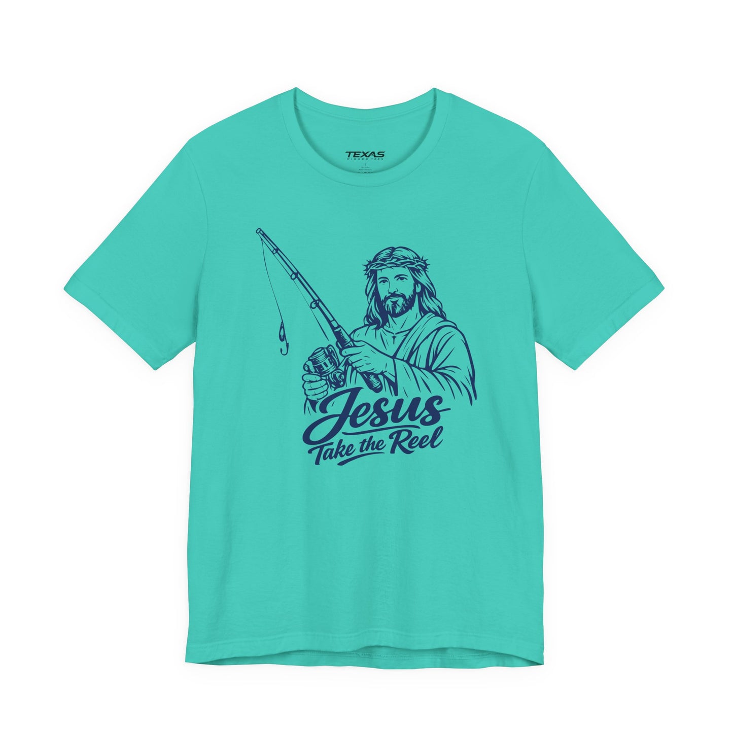 Jesus Take the Reel — Unisex Cotton Tee