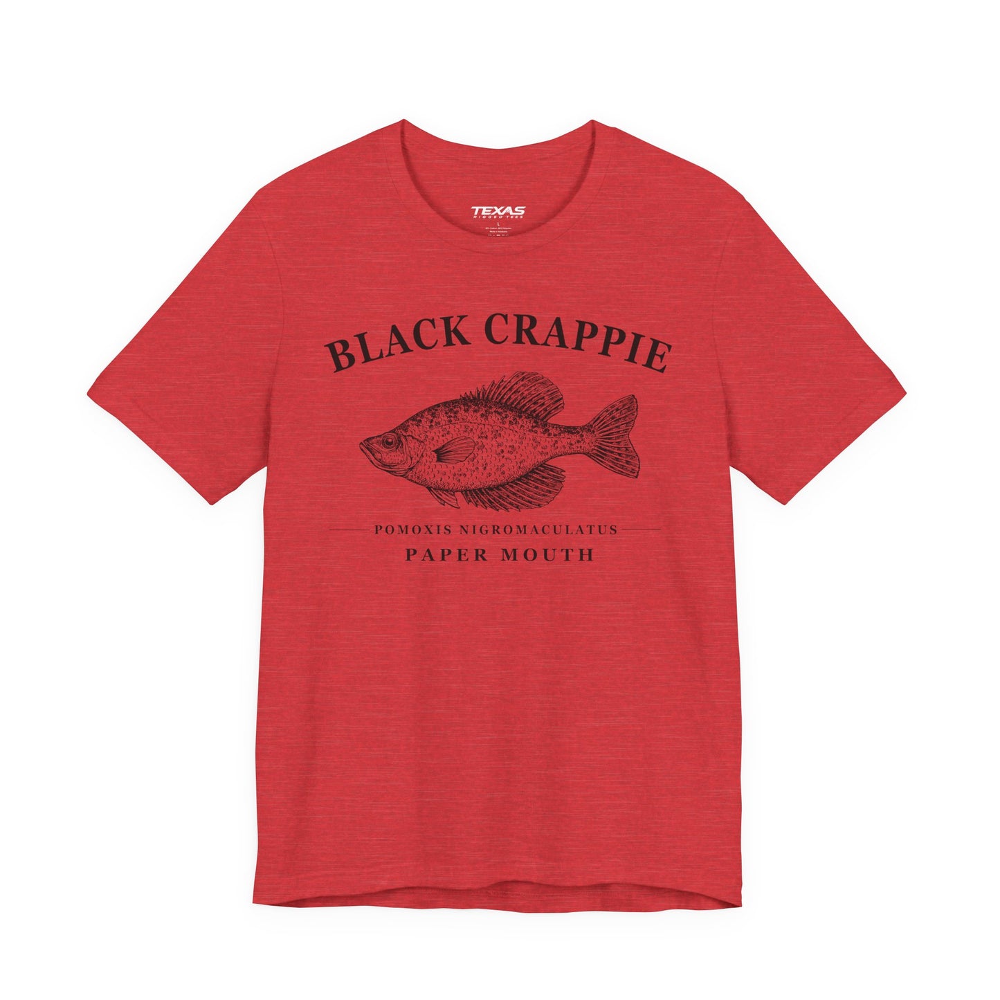 Black Crappie — Unisex Cotton Tee