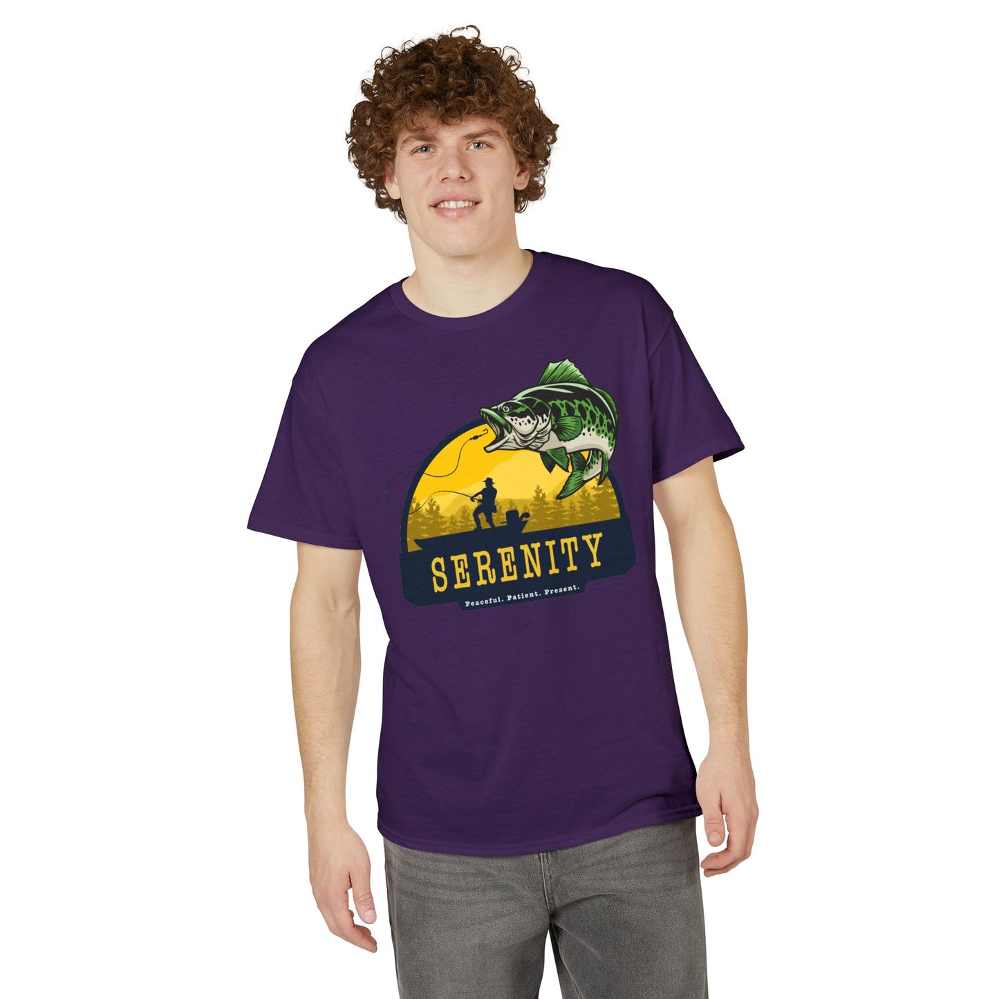 Serenity: Peaceful. Patient. Present. — Unisex DryBlend® T-Shirt