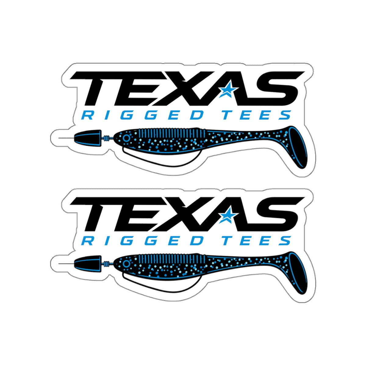 Texas Rigged Tees — Die-Cut Vinyl Sticker