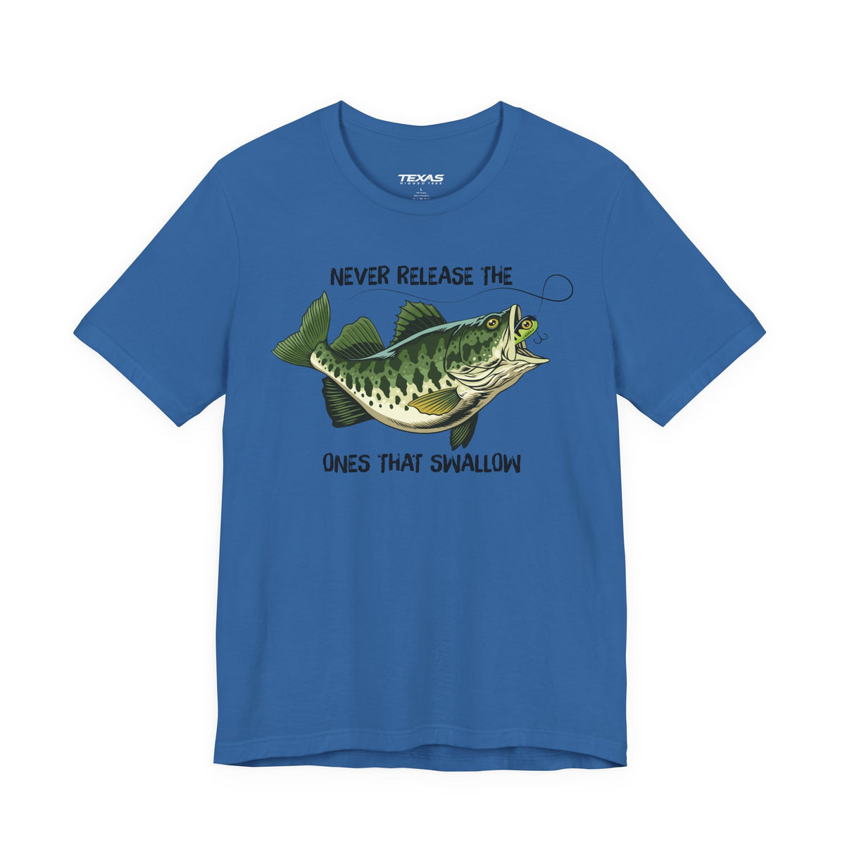Never Release the Ones That Swallow — Unisex Cotton Tee
