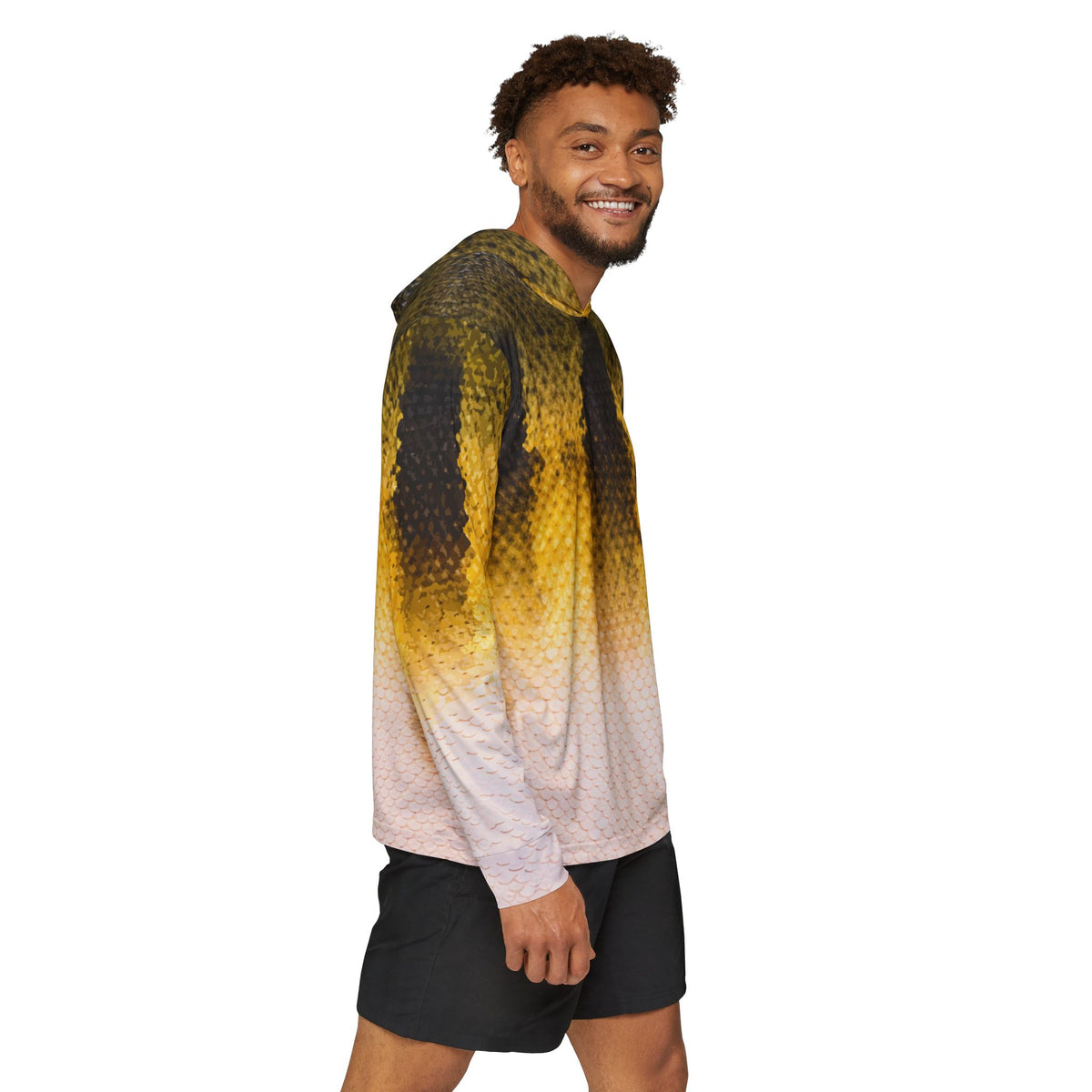 Peacock Bass β Unisex Fishing Pullover Hoodie (SPF 50+)