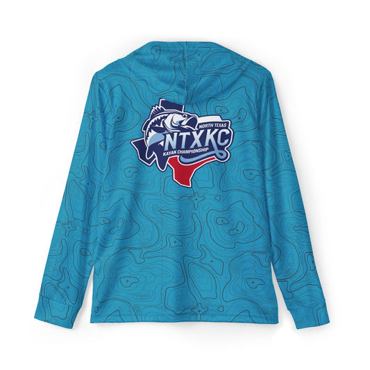 Topographical Lake Map (NTXKC Edition) — Unisex Fishing Pullover Hoodie (SPF 50+)