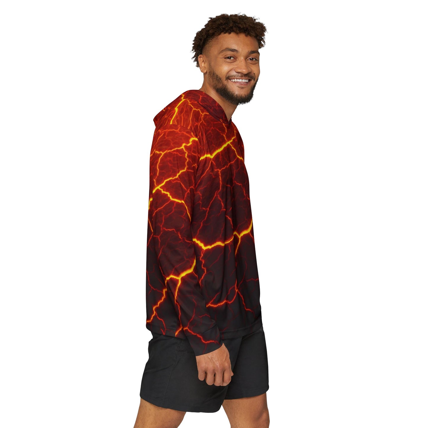 Molten Magma — Unisex Fishing Pullover Hoodie (SPF 50+)