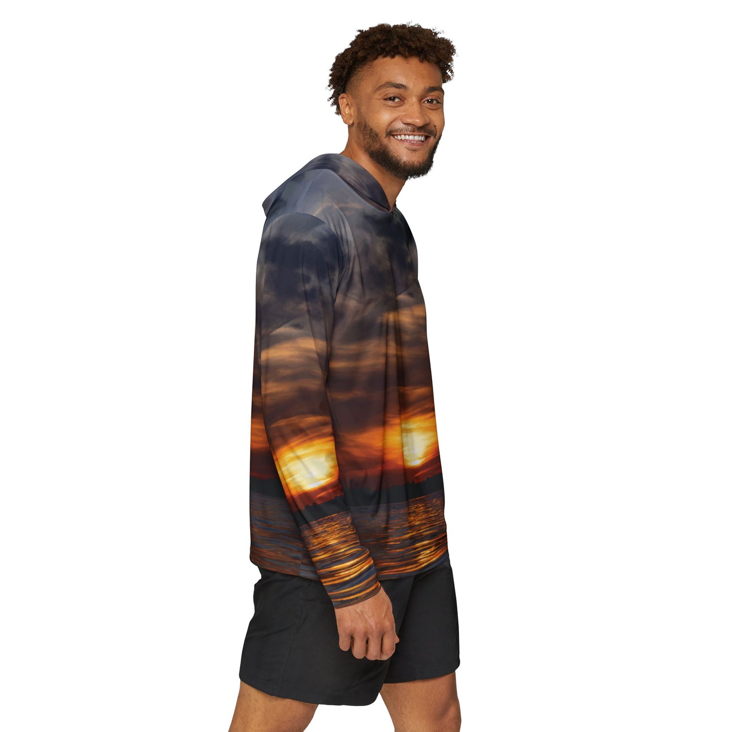 Lake Sunset β Unisex Fishing Pullover Hoodie (SPF 50+)