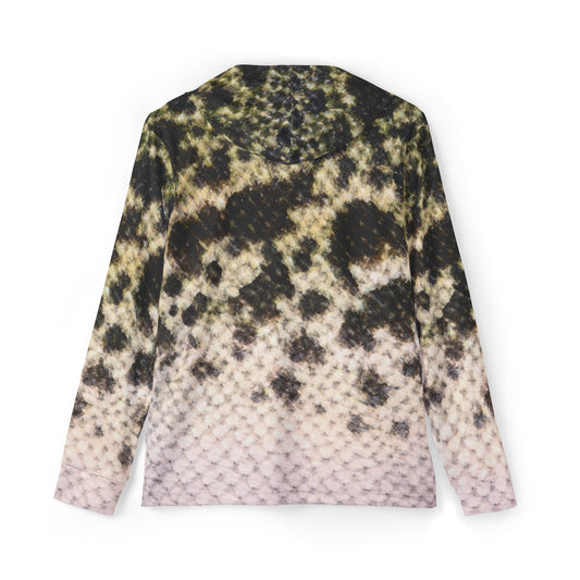 Black Crappie — Unisex Fishing Pullover Hoodie (SPF 50+)