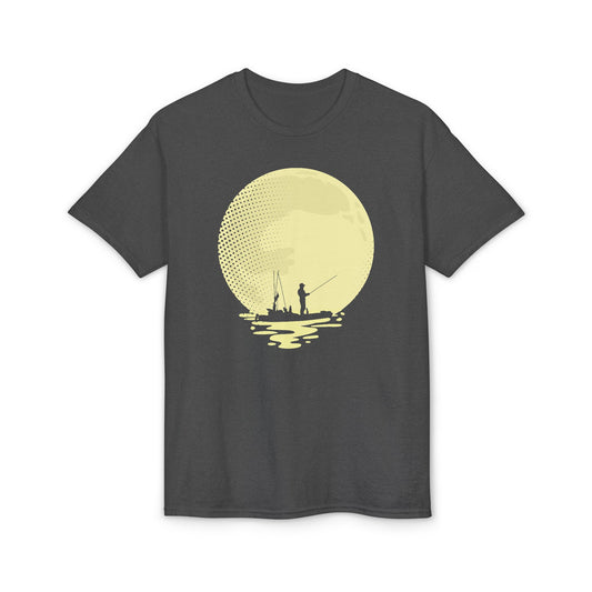 Full Moon Fishing (Kayak Edition) — Unisex DryBlend® T-Shirt