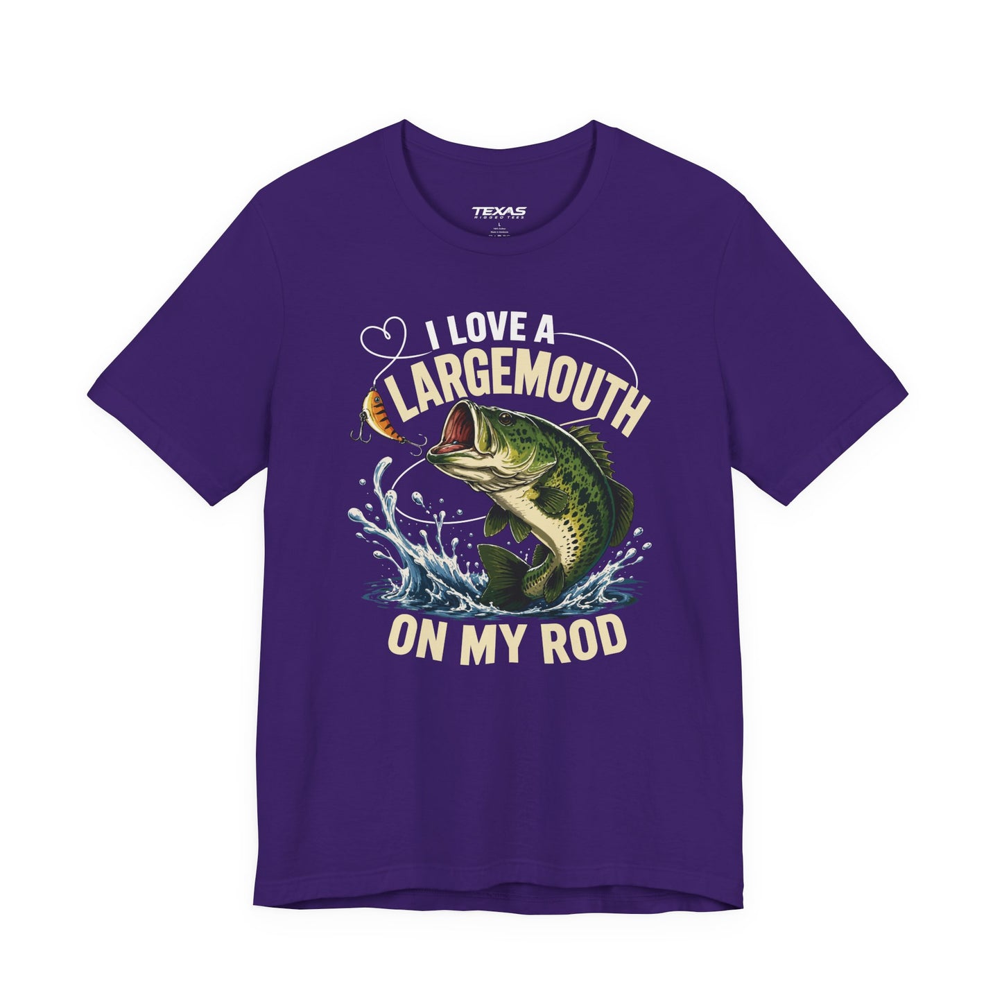 I Love a Largemouth on My Rod — Unisex Cotton Tee