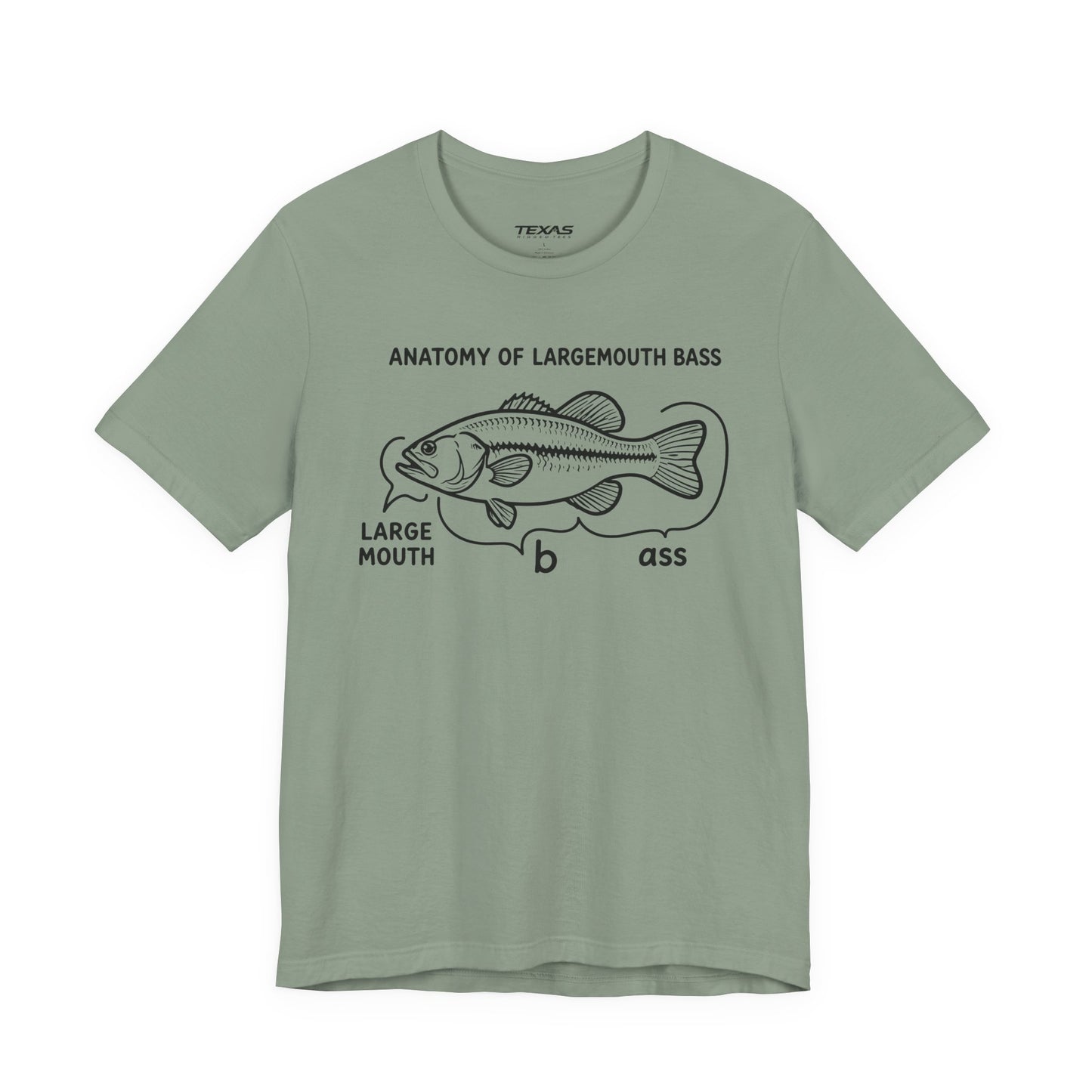 Anatomy of a Largemouth Bass — Unisex Cotton Tee