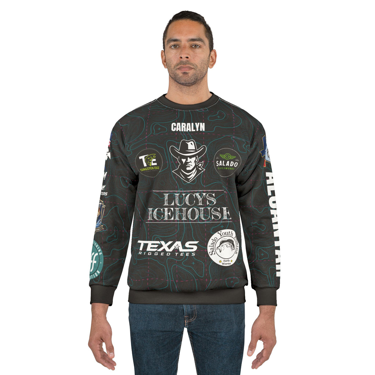 Caralyn Alcantar Black Jersey Sweatshirt
