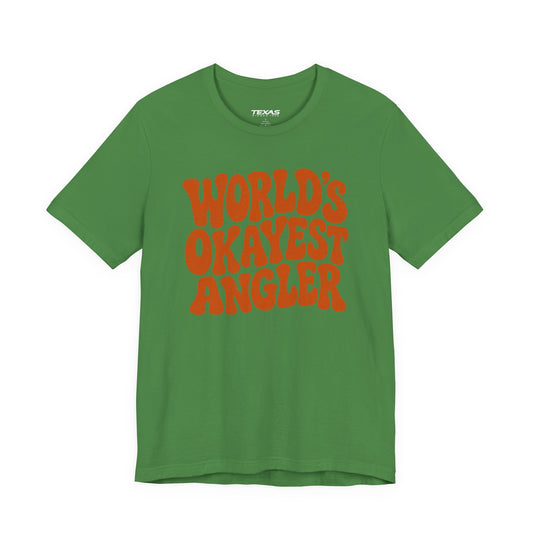 World's Okayest Angler — Unisex Cotton Tee