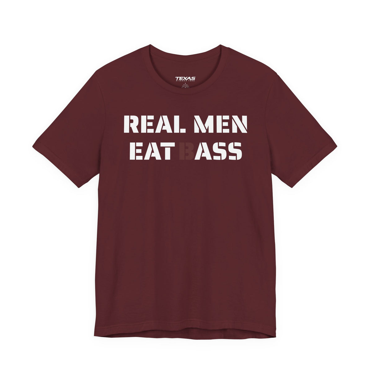 Real Men Eat Bass — Unisex Cotton Tee
