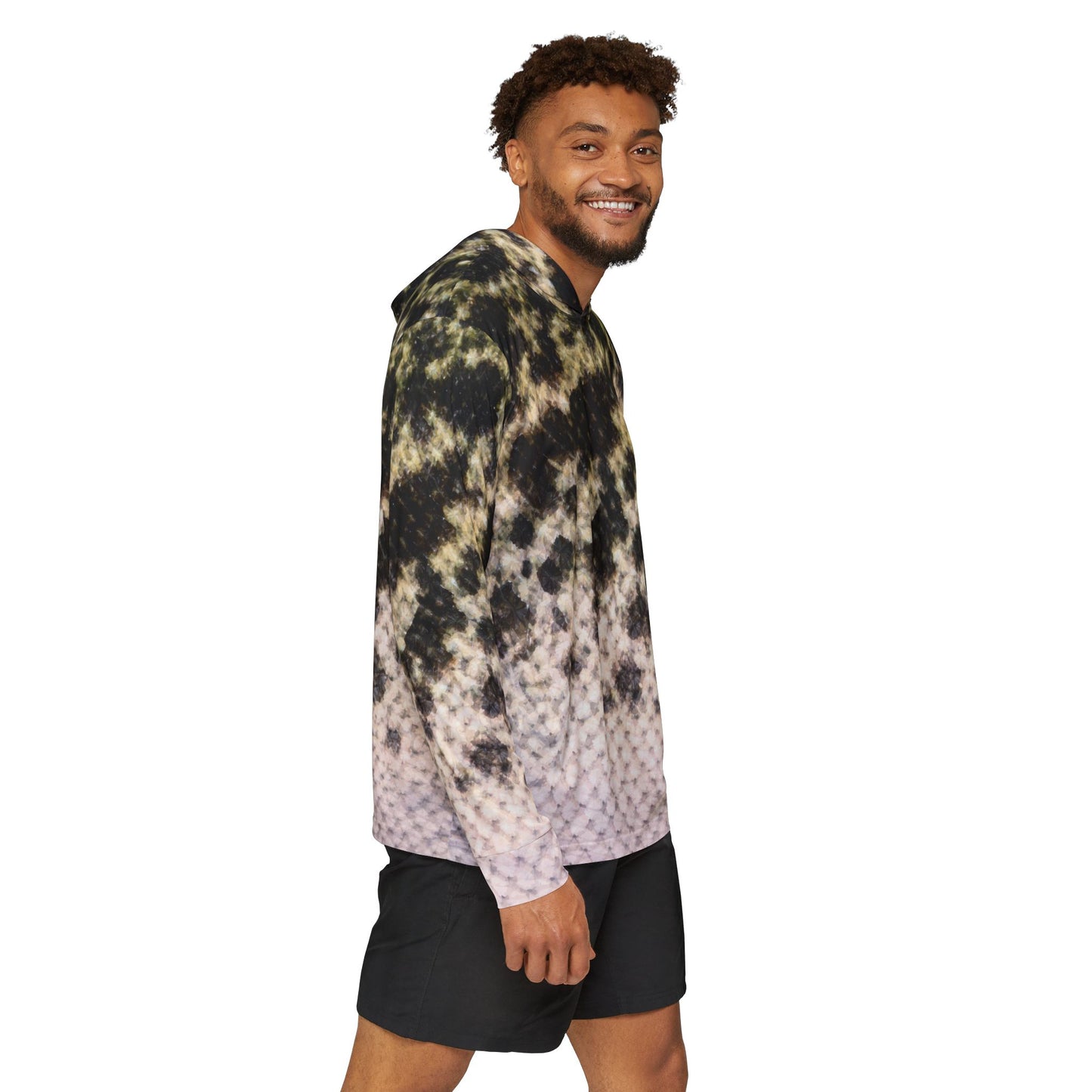 Black Crappie β Unisex Fishing Pullover Hoodie (SPF 50+)