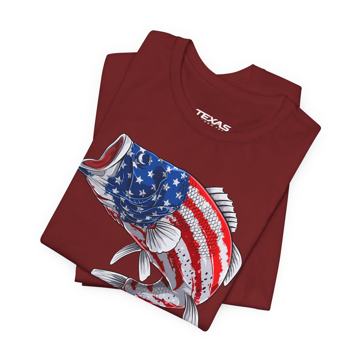 Patriotic Bass — Unisex Cotton Tee