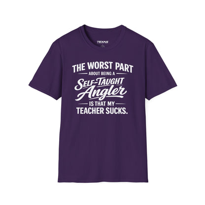 Self-Taught Angler — Unisex Cotton Tee