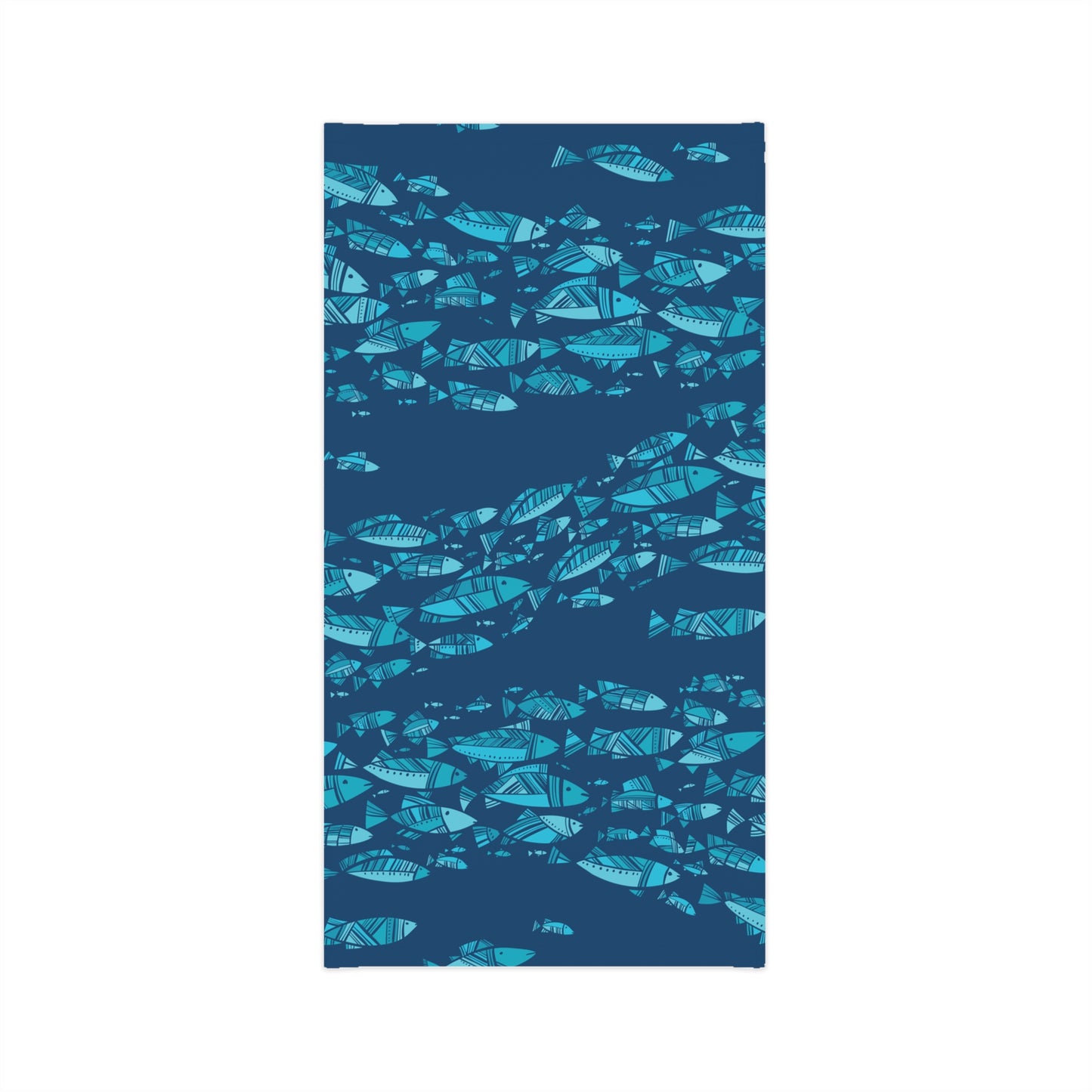 Deep Blue Schooling Fish — Unisex Neck Gaiter (SPF 50+)