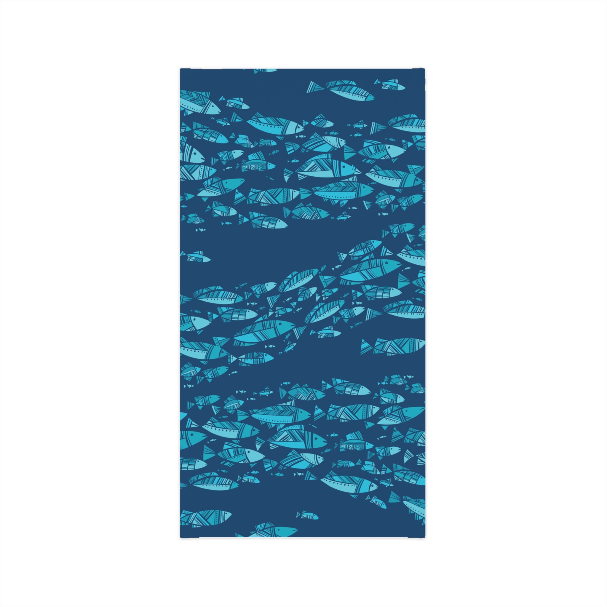 Deep Blue Schooling Fish — Unisex Neck Gaiter (SPF 50+)