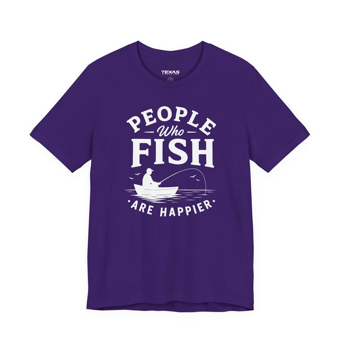 People Who Fish Are Happier — Unisex Cotton Tee