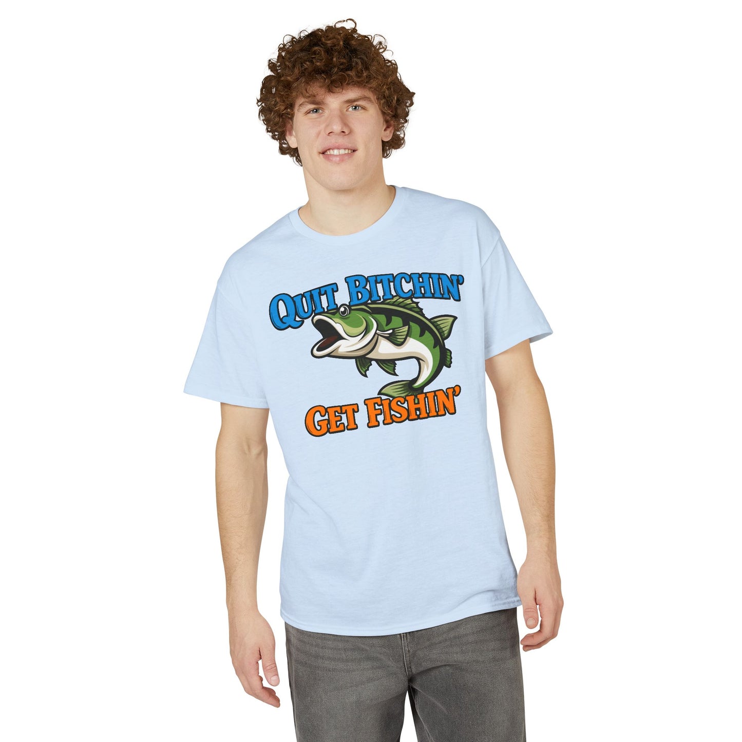 Quit Bitchin’, Get Fishin’ — Unisex DryBlend® T-Shirt