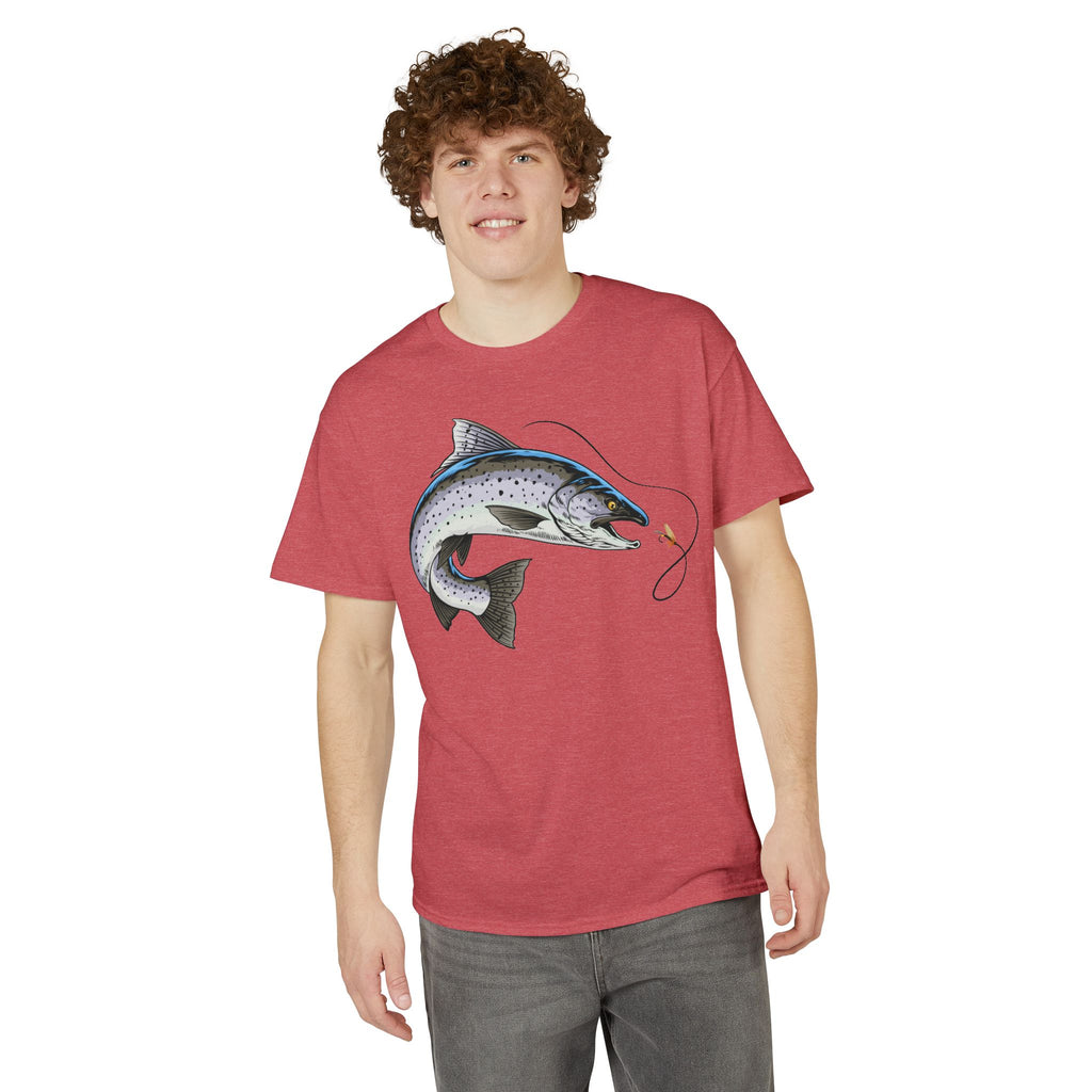 Trout on the Fly — Unisex DryBlend® T-Shirt