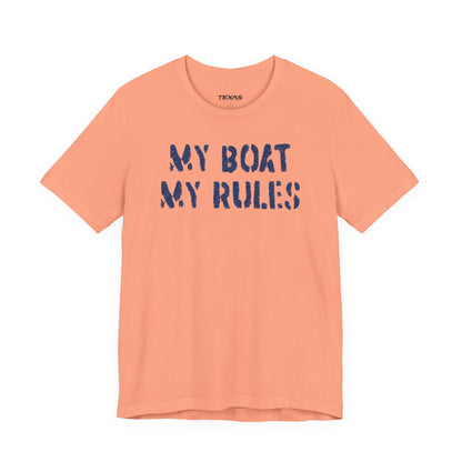 My Boat My Rules — Unisex Cotton Tee