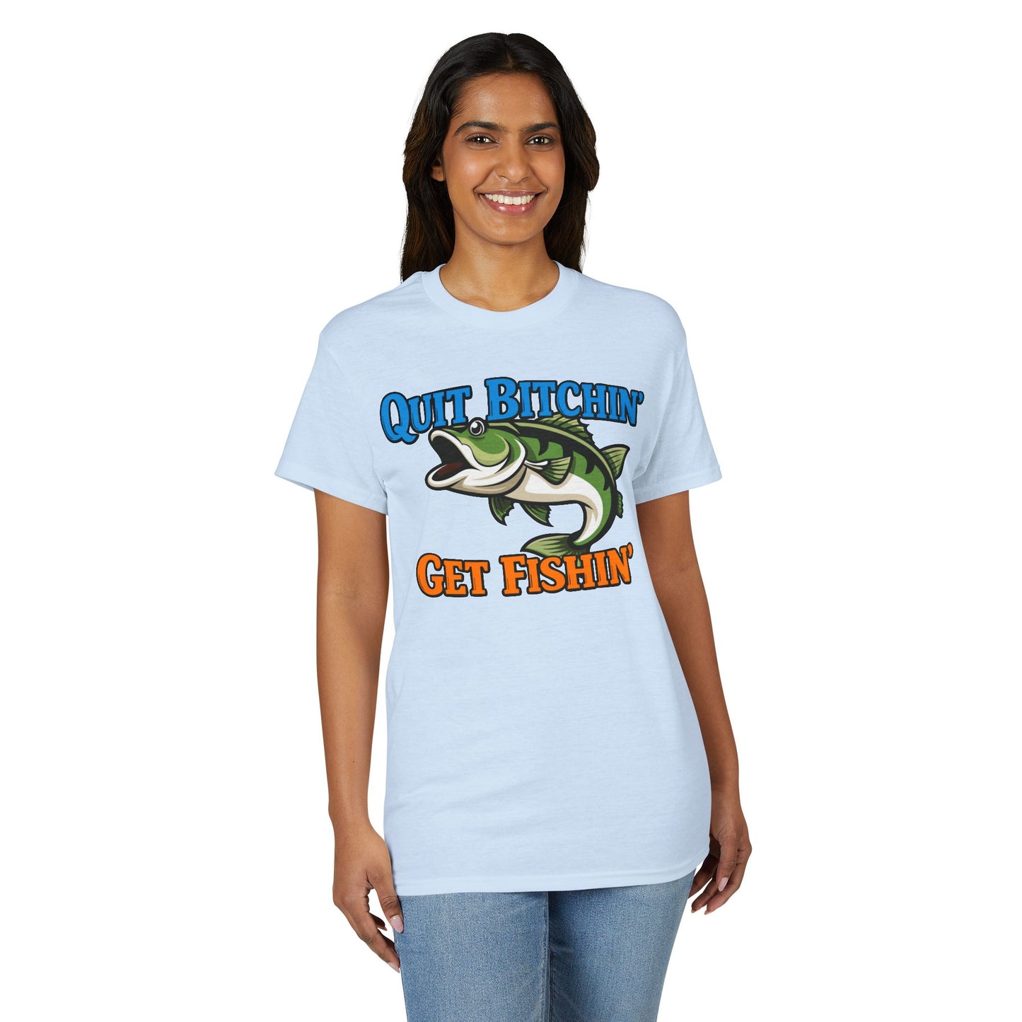 Quit Bitchin’, Get Fishin’ — Unisex DryBlend® T-Shirt