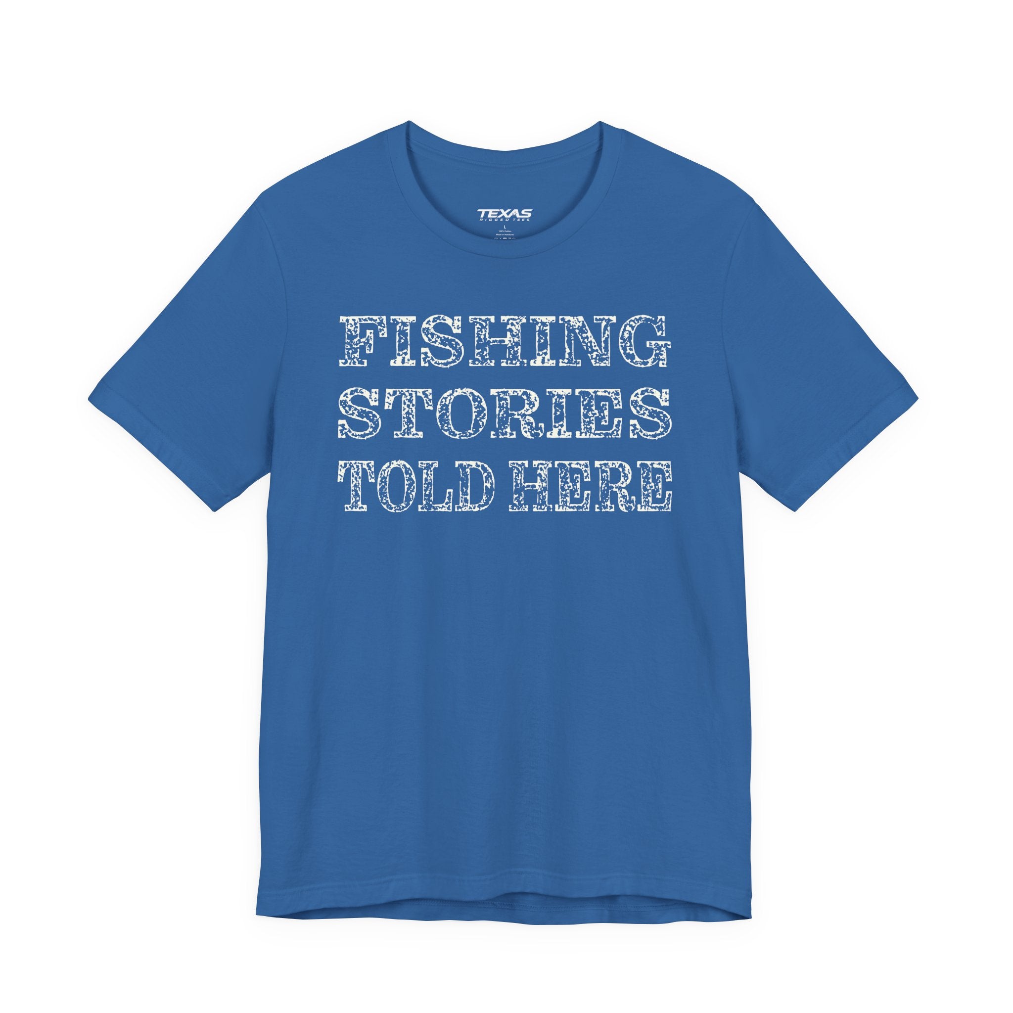 Fishing Stories Told Here — Unisex Cotton Tee
