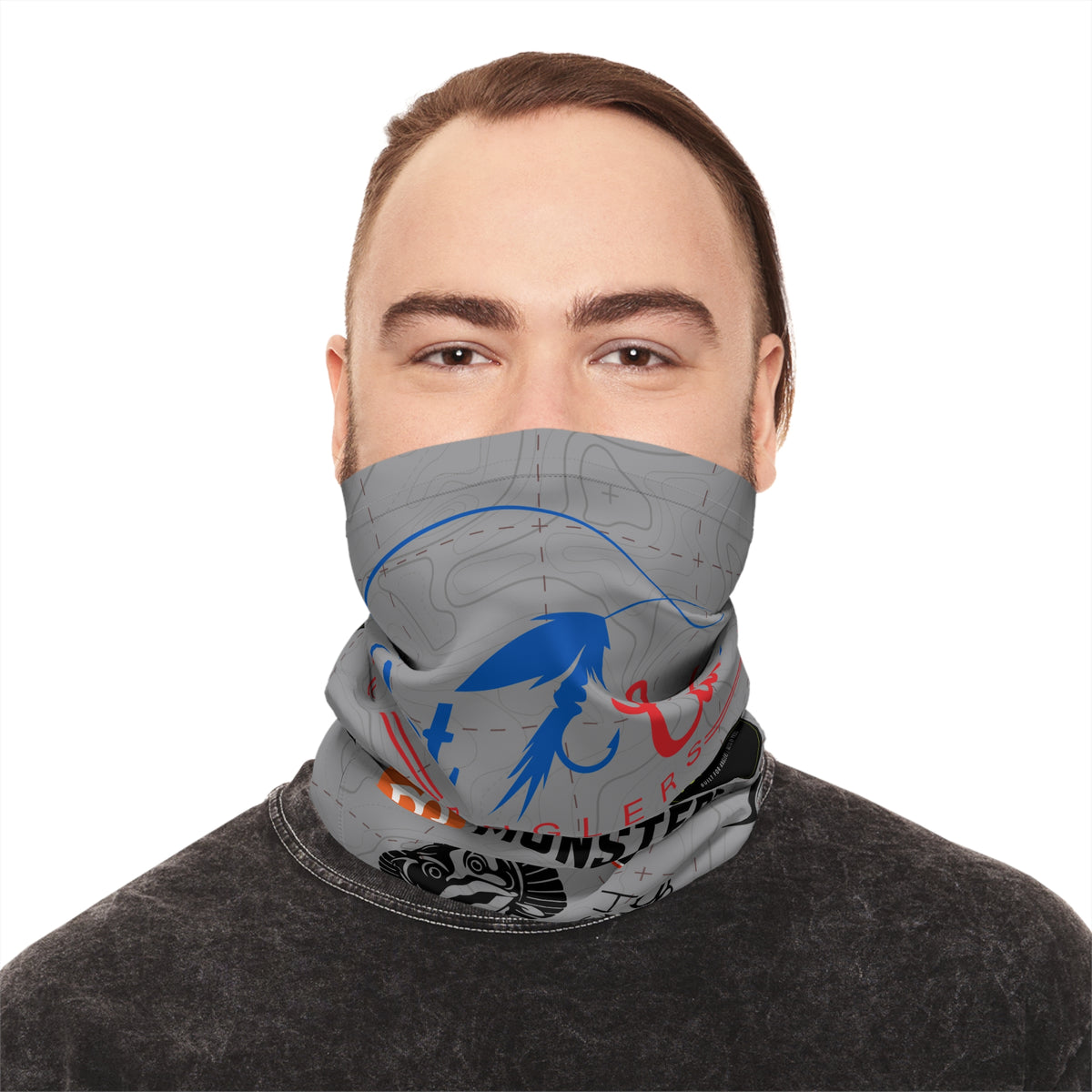Dave Carrasco Medium Gray — Unisex Neck Gaiter (SPF 50+)