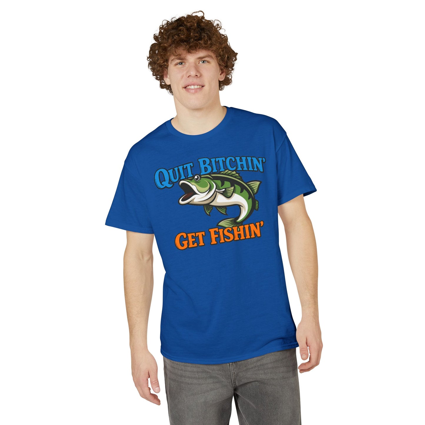 Quit Bitchin’, Get Fishin’ — Unisex DryBlend® T-Shirt