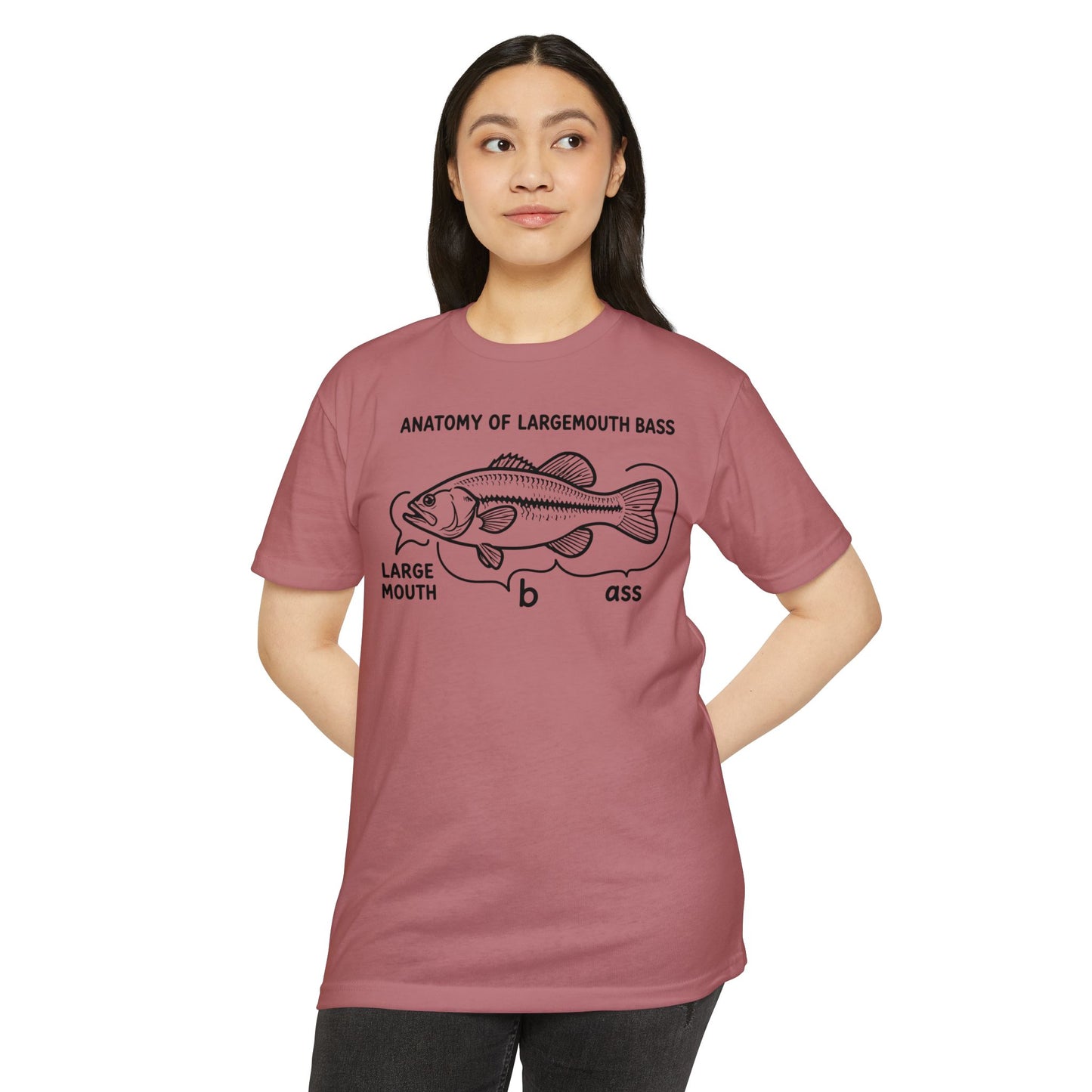Anatomy of a Largemouth Bass — Cotton-Poly Blend T-Shirt
