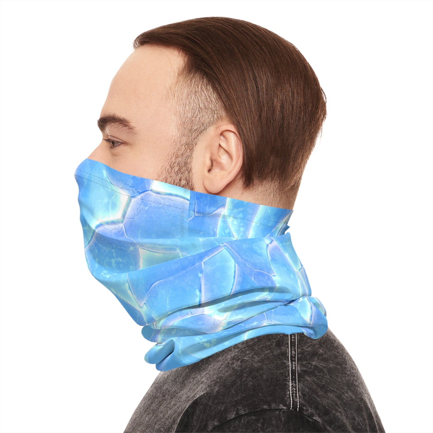 Fractal Ice — Unisex Neck Gaiter (SPF 50+)