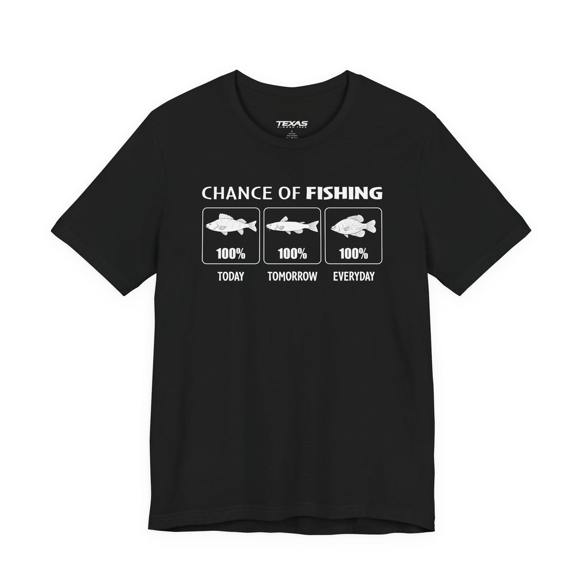 Chance of Fishing — Unisex Cotton Tee
