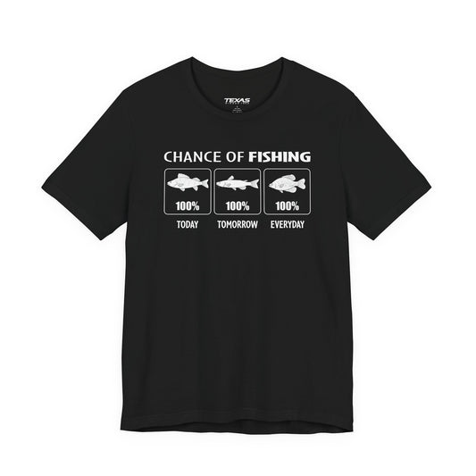 Chance of Fishing — Unisex Cotton Tee