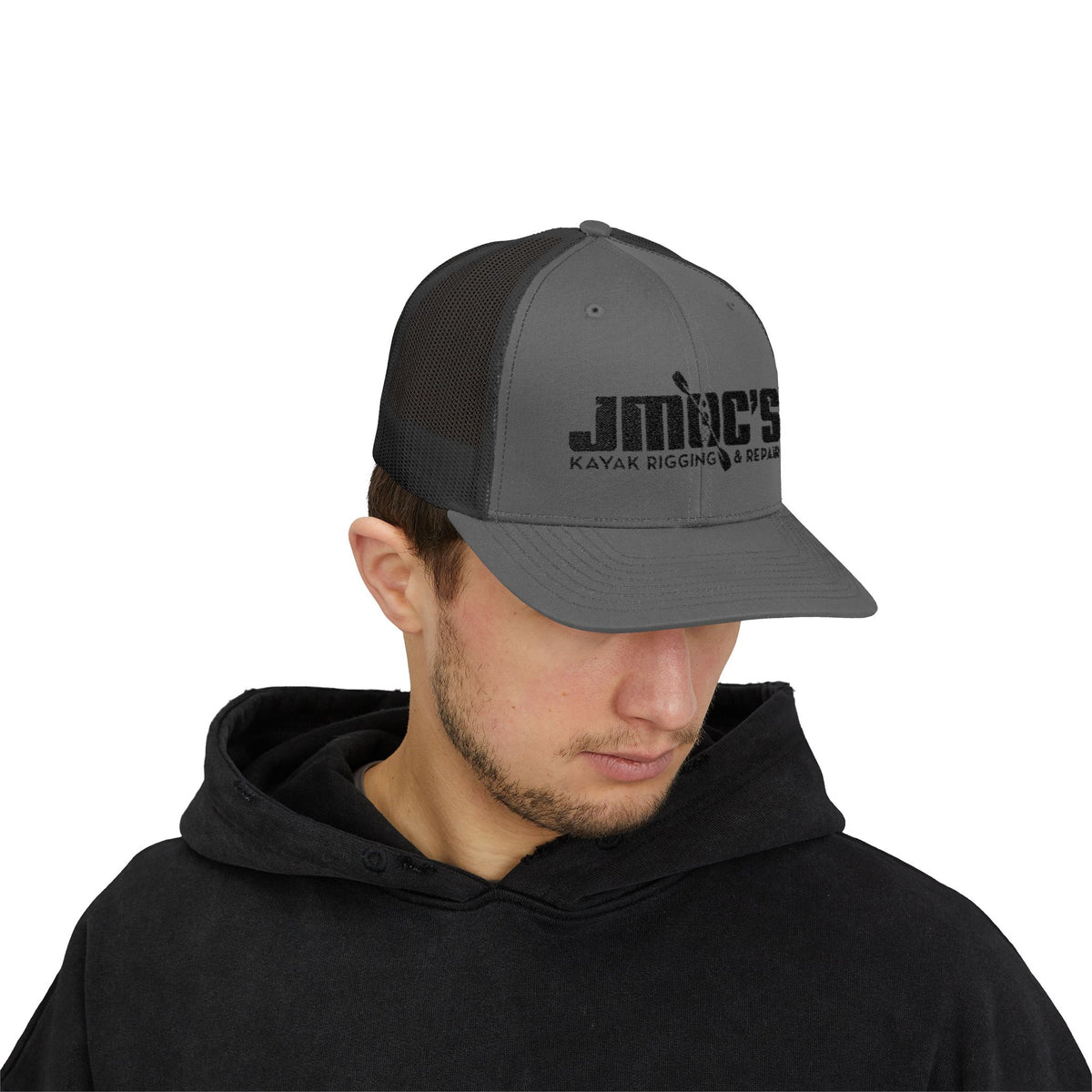 JMOC's Kayak Rigging & Repair (Dark Logo) — Embroidered Baseball Cap