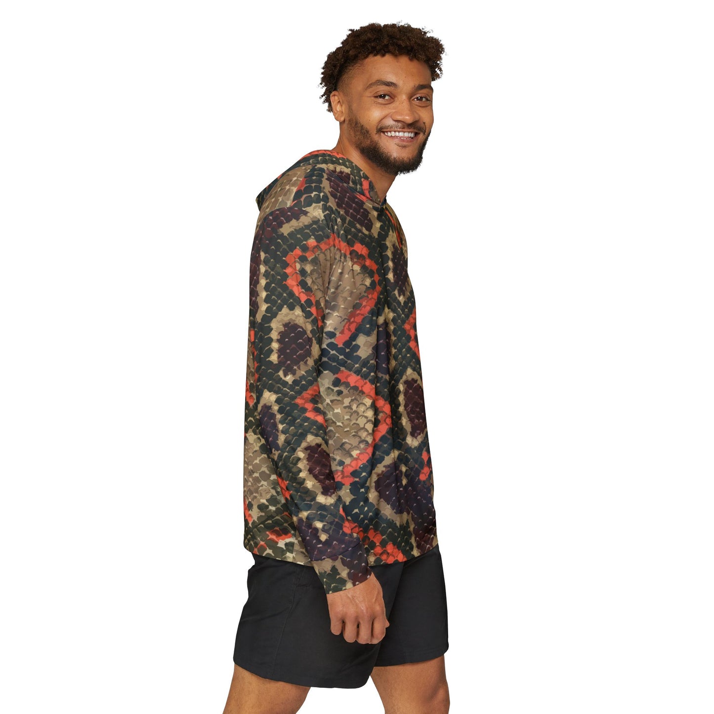 Burmese Python — Unisex Fishing Pullover Hoodie (SPF 50+)