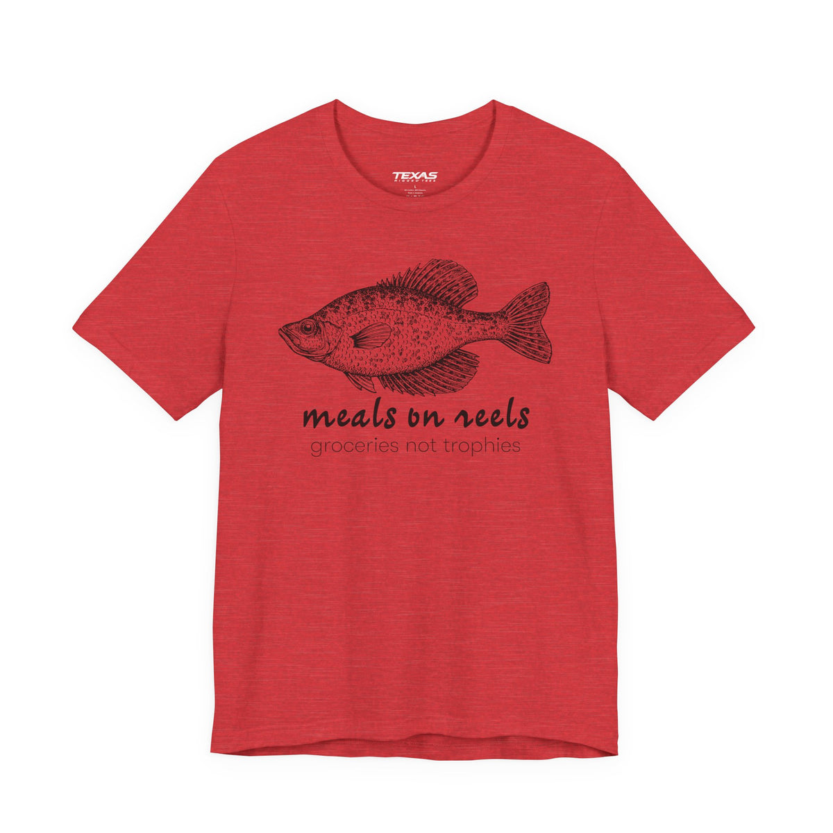 Meals on Reels: Groceries Not Trophies — Unisex Cotton Tee