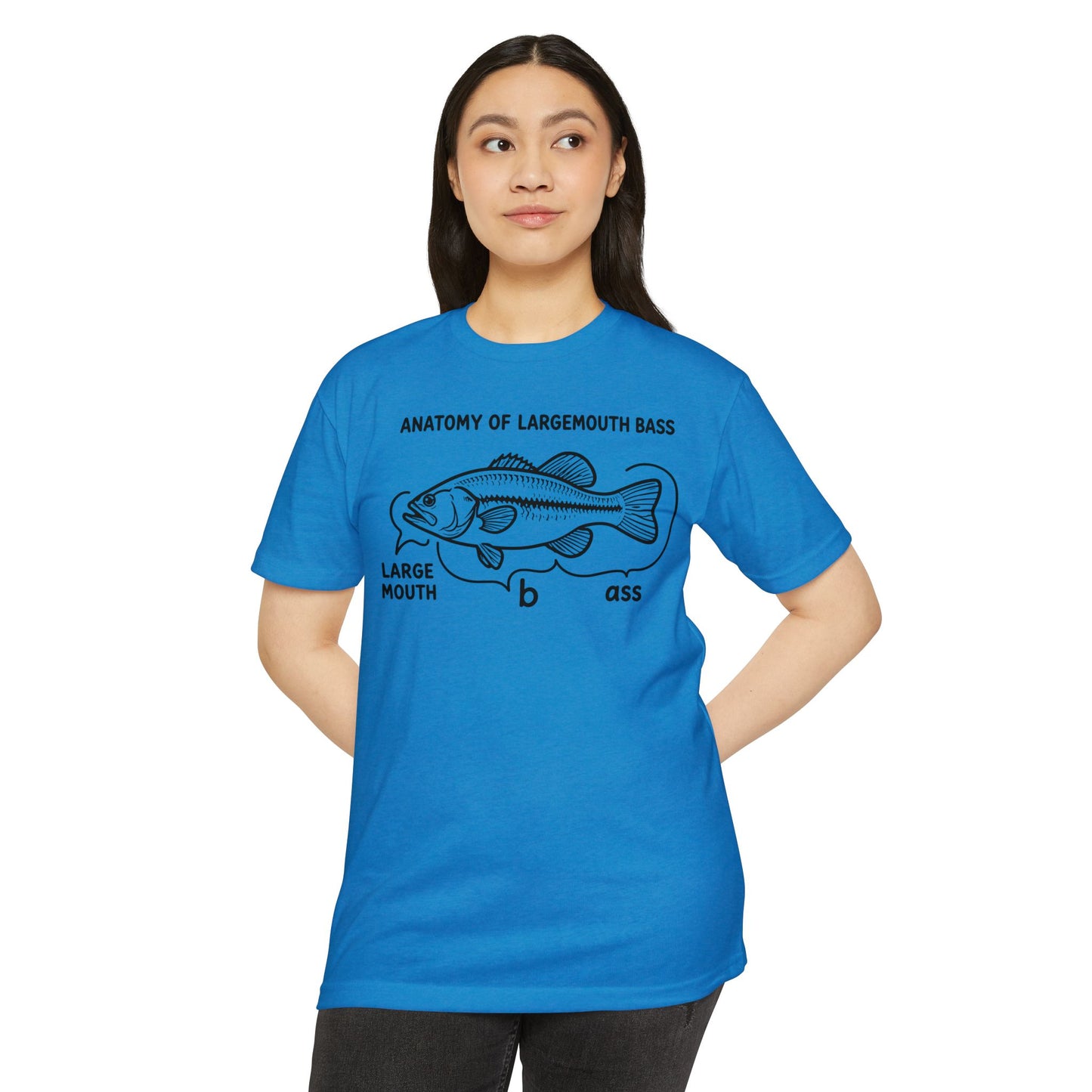 Anatomy of a Largemouth Bass — Cotton-Poly Blend T-Shirt
