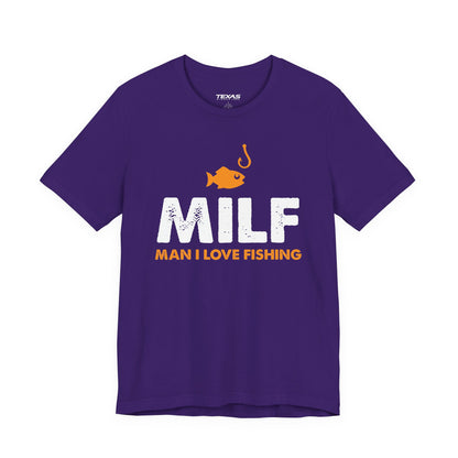 Man I Love Fishing — Unisex Cotton Tee