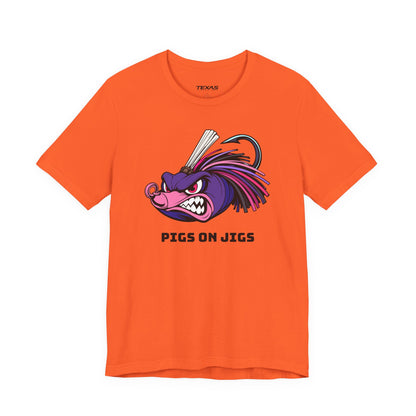 Pigs on Jigs — Unisex Cotton Tee