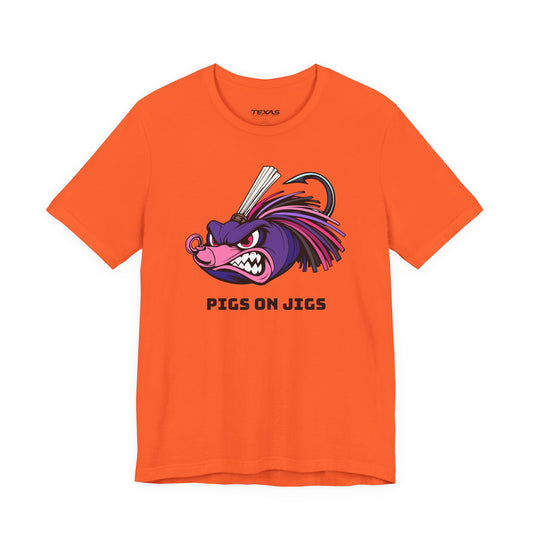 Pigs on Jigs — Unisex Cotton Tee