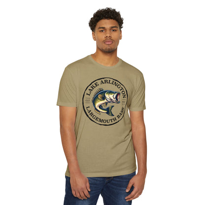 Lake Arlington Largemouth Bass — Unisex Cotton-Poly Blend T-Shirt