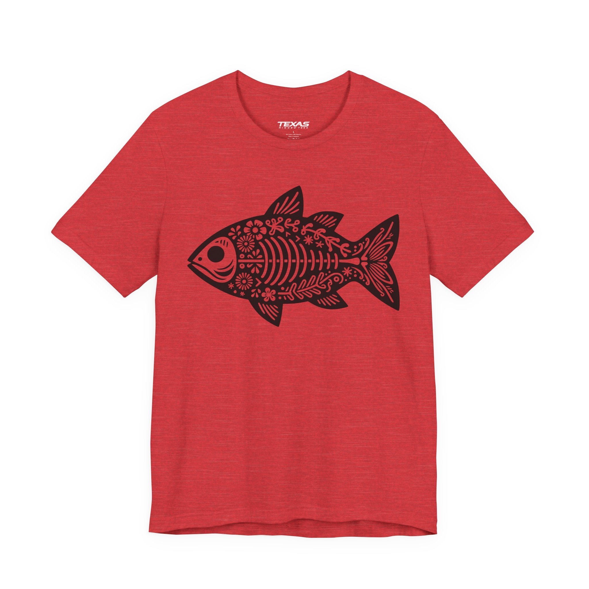 Mexican Flora Fish Skeleton — Unisex Cotton Tee