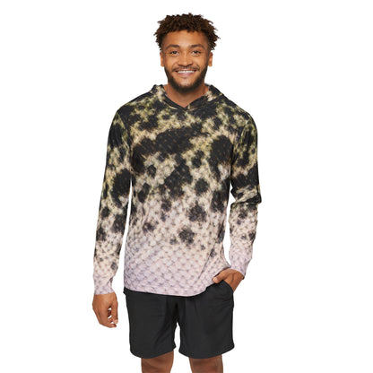 Black Crappie — Unisex Fishing Pullover Hoodie (SPF 50+)