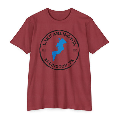 Lake Arlington — Unisex Cotton-Poly Blend T-Shirt