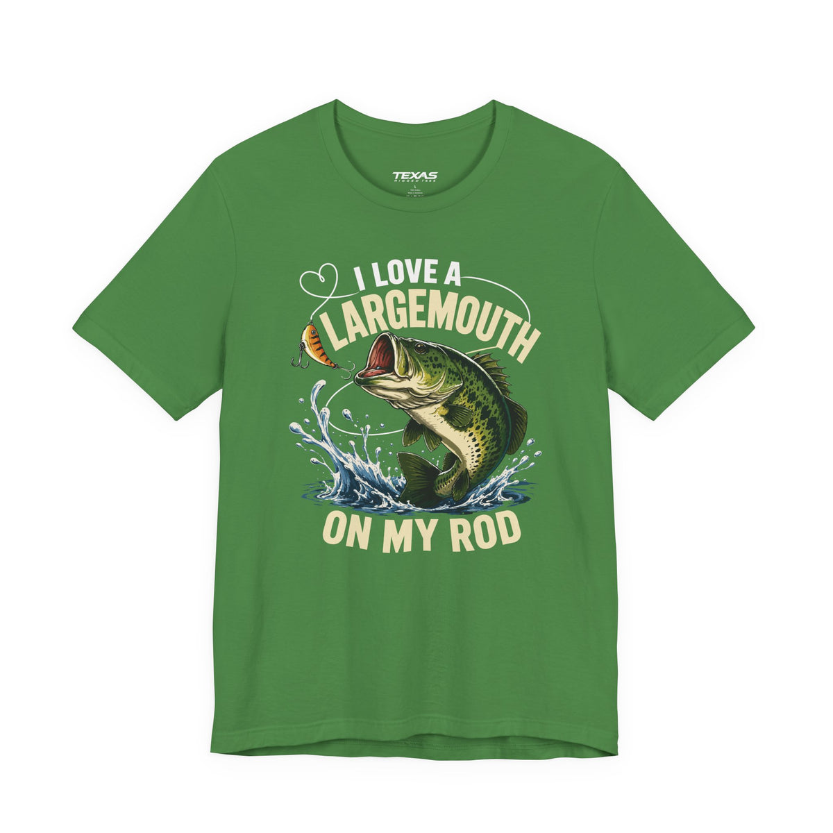 I Love a Largemouth on My Rod — Unisex Cotton Tee