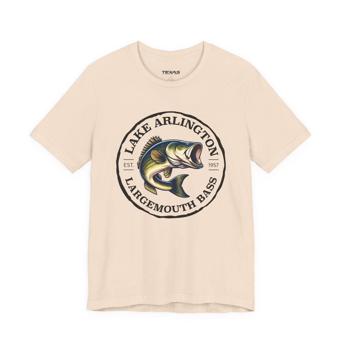 Lake Arlington Largemouth Bass — Unisex Cotton Tee