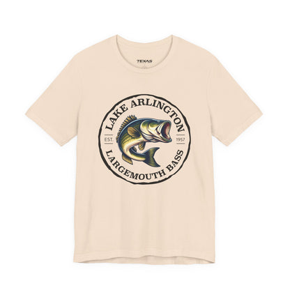 Lake Arlington Largemouth Bass — Unisex Cotton Tee