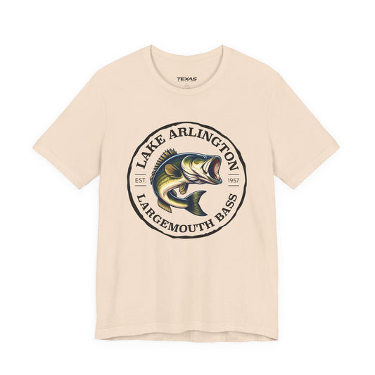 Lake Arlington Largemouth Bass — Unisex Cotton Tee