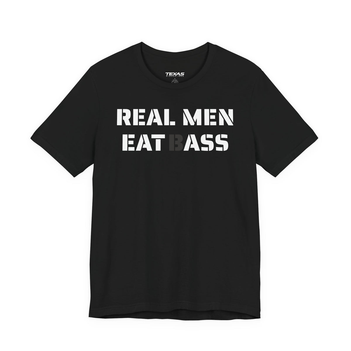 Real Men Eat Bass — Unisex Cotton Tee