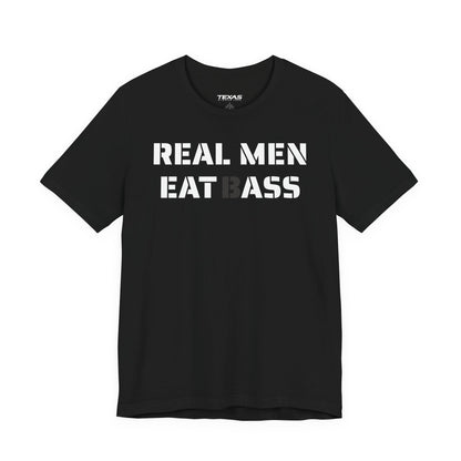 Real Men Eat Bass — Unisex Cotton Tee